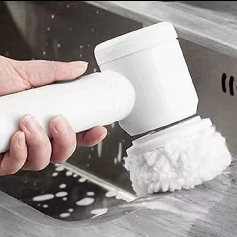 Electric Spin Scrubber with 5 Replaceable Brush Head Dishwashing Brush Multifunctional for Cleaning Bathroom Tub Tile Floor Car